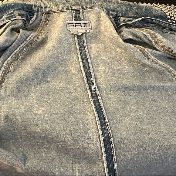 Women’s Studded Jean Jacket 1980s - Picture 9 of 13